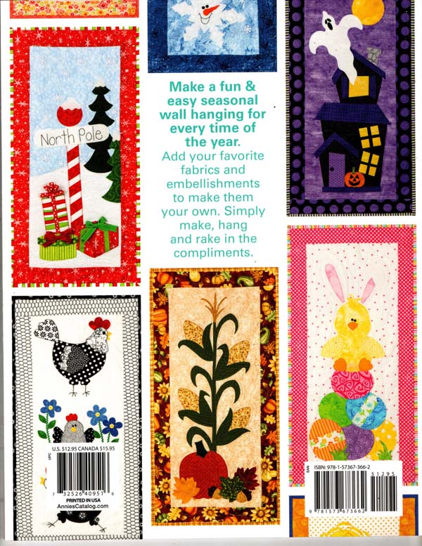 Hens and Chicks Quilted Skinnies Back Cover