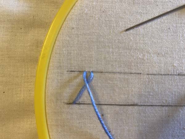 Herringbone Stitch Linen 5