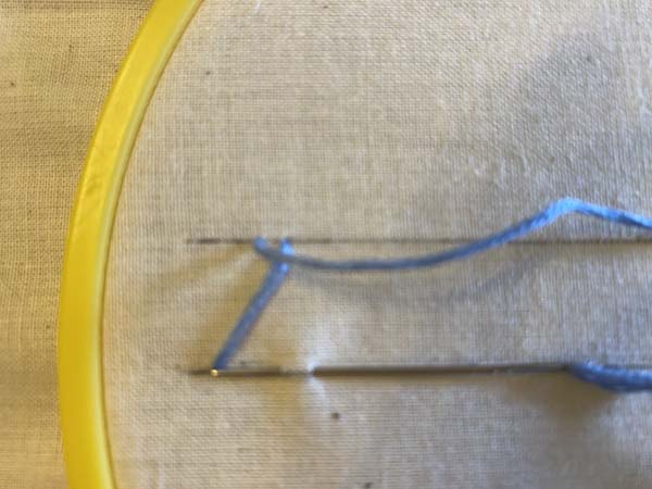 Herringbone Stitch Linen 6