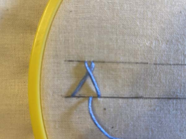 Herringbone Stitch Linen 7