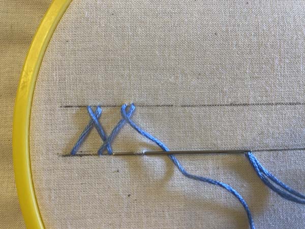 Herringbone Stitch Linen 9