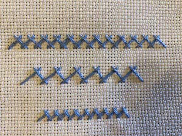 Herringbone Stitch Sample