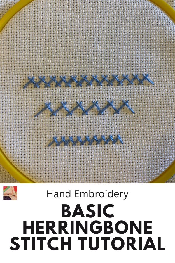 Herringbone Stitch pin
