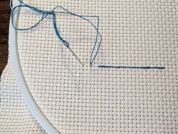 Holbein Stitch Make another stitch