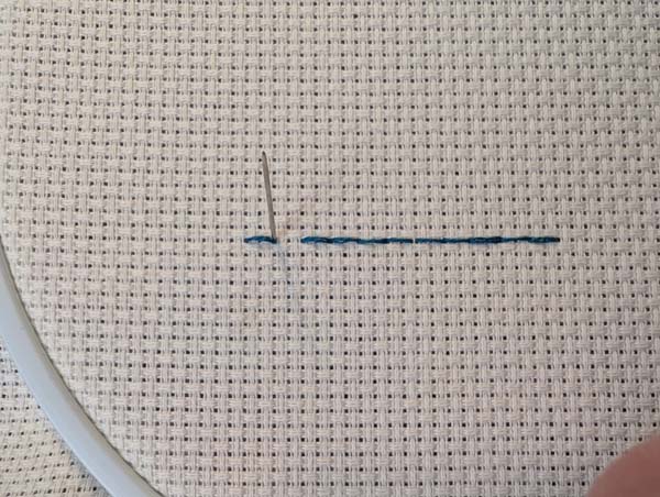 Holbein Stitch Fill Gap