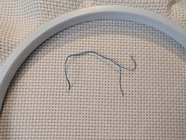 Holbein Stitch With Tail On Back