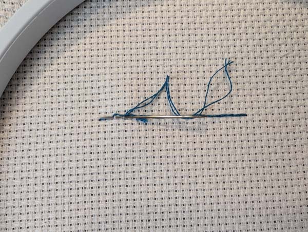 Holbein Stitch Weave Tail