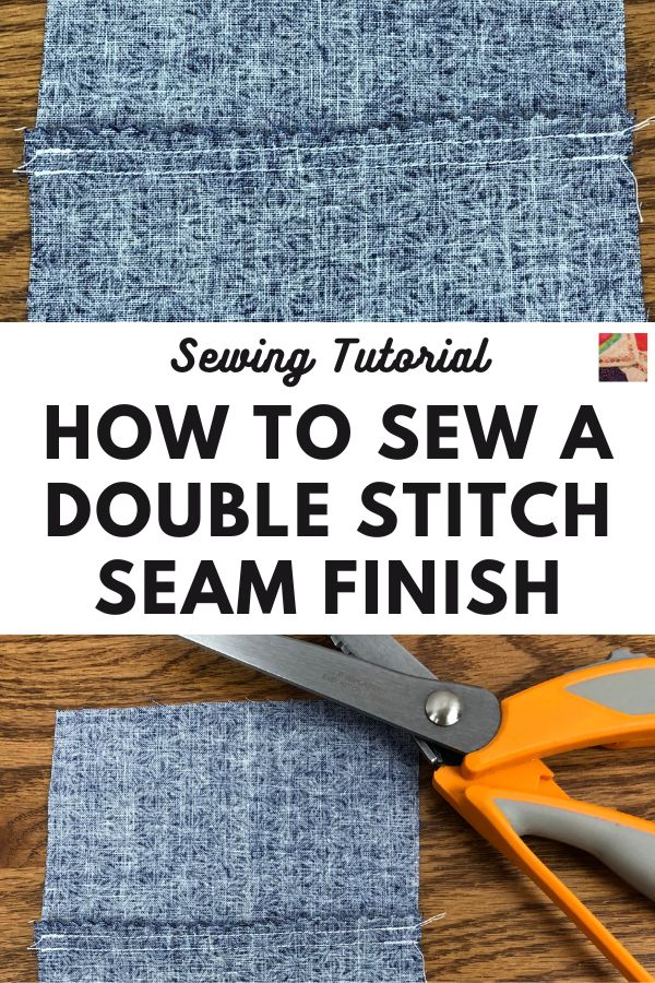 Double Stitch Seam Tutorial - pin