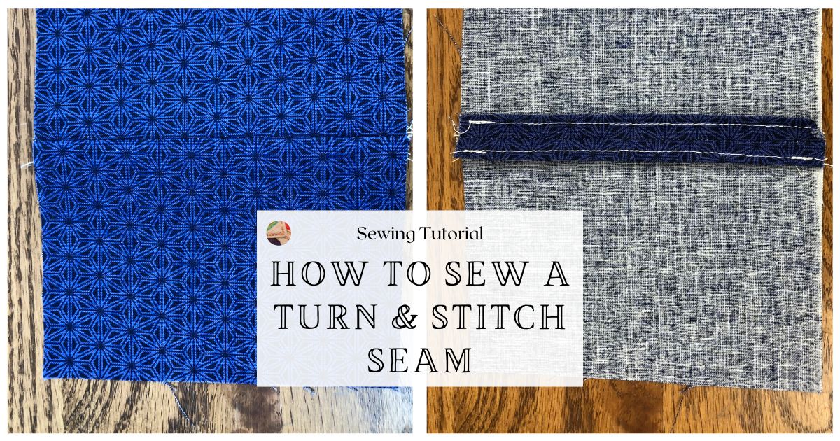 Clean Finished Seam How to Sew a Turn & Stitch Seam