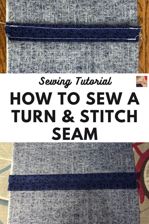 Turn and Stitch Seam Tutorial - pin
