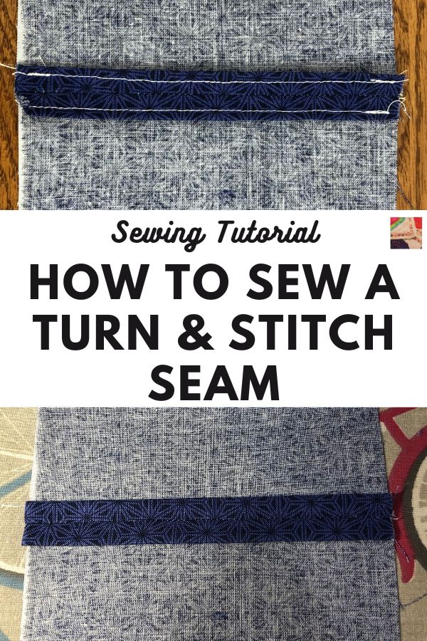 Clean Finished Seam: How to Sew a Turn & Stitch Seam | Needlepointers.com