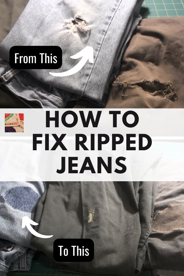 How to Fix Ripped Jeans - pin