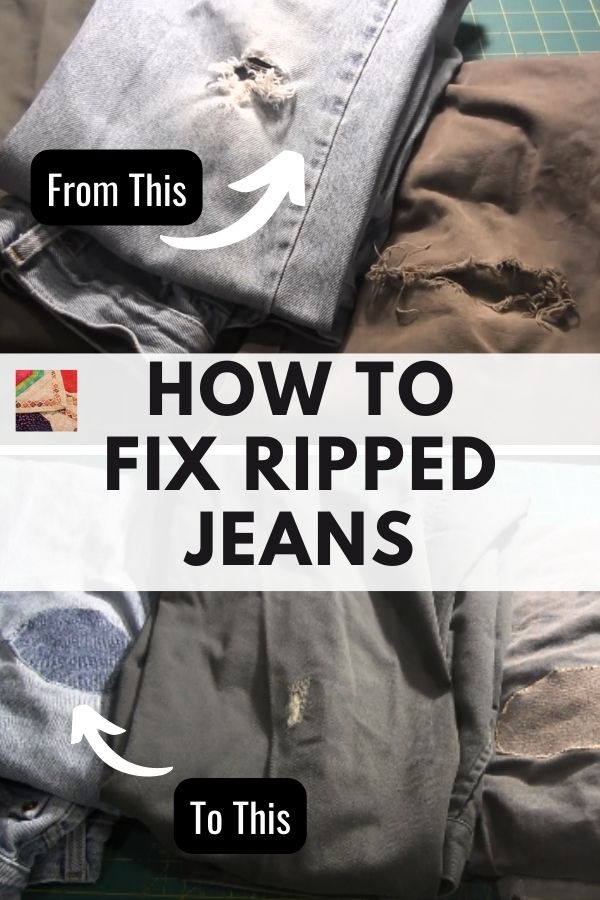 How to Mend: How to Patch a Hole in Jeans or Pants | Needlepointers.com