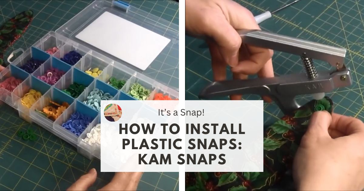 How to Install Plastic Snaps (KAM Snaps). It's A Snap!