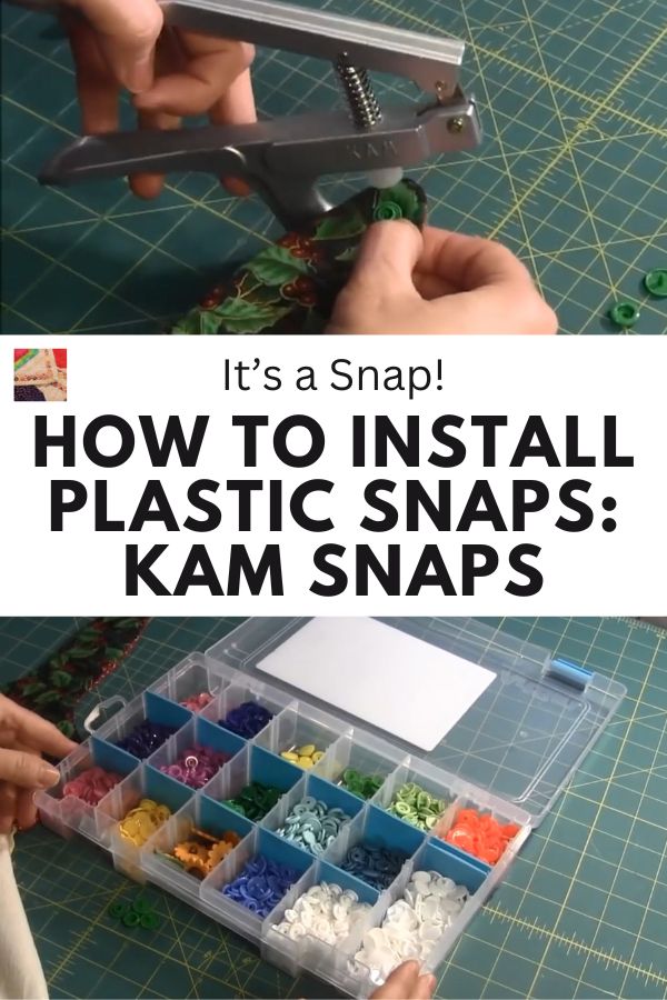 How to Install Plastic Snaps, Kam Snaps - pin