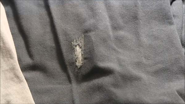 How to Patch Holes In Jeans 3 Darning Stitch Close Up