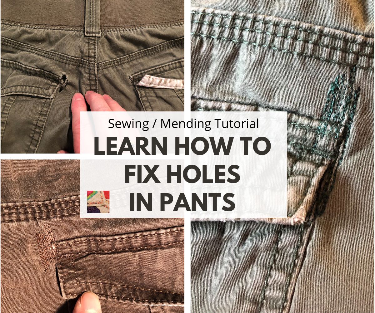 How to Patch a Hole in Pants, Repair a Hole in Jeans