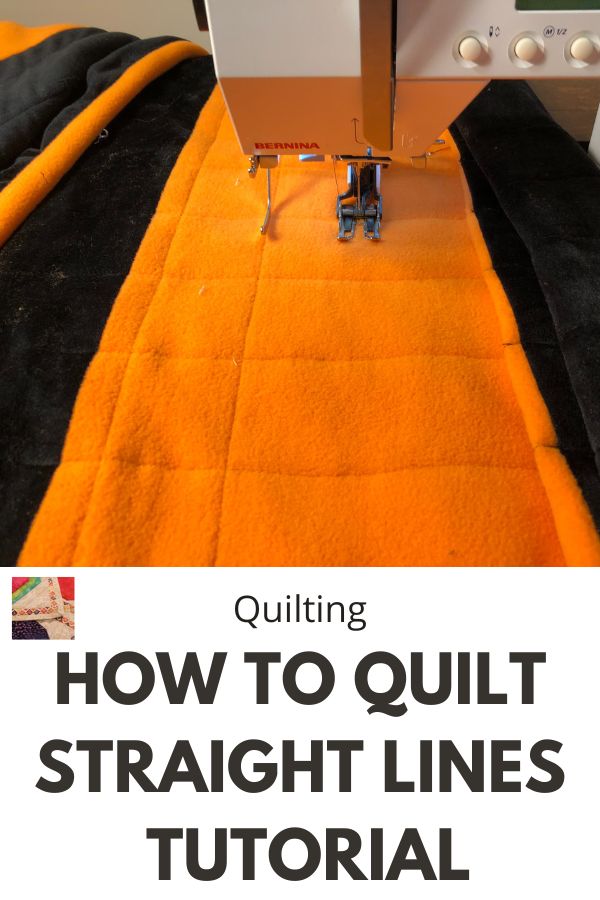 How to Quilt Straight Lines - pin