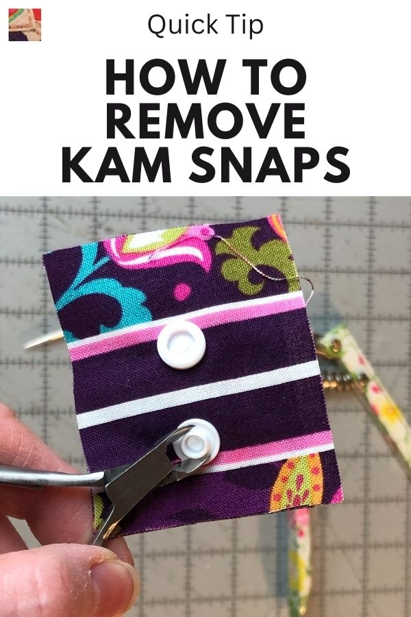 How to Remove Kam Snaps - pin