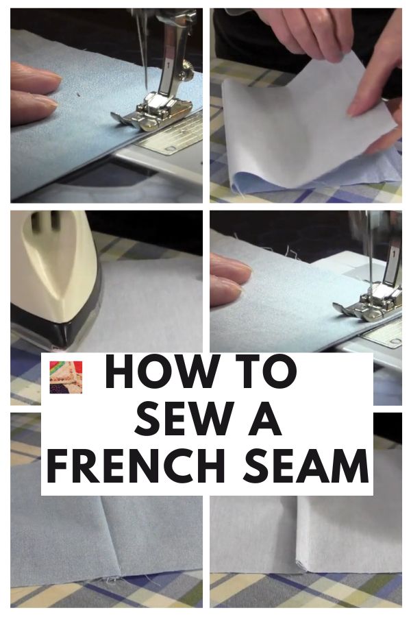 How to Sew a French Seam - pin steps