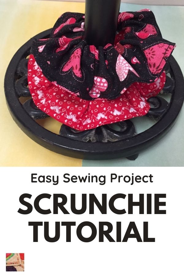How to Sew a Scrunchie Tutorial - Pin