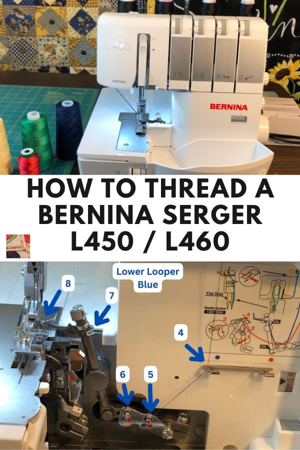 How to thread a Bernina L450 / L460 Serger