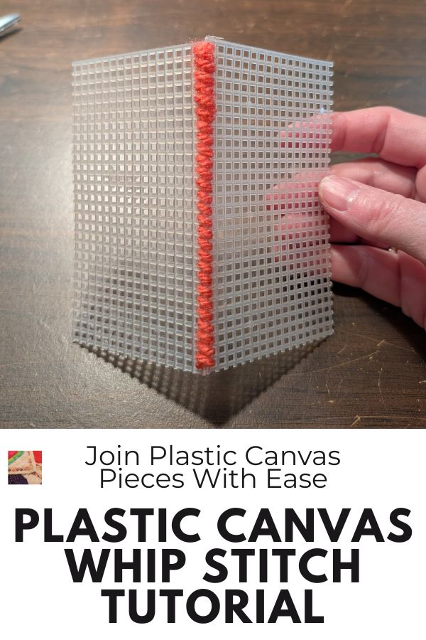 How to Whip Stitch on Plastic Canvas - pin
