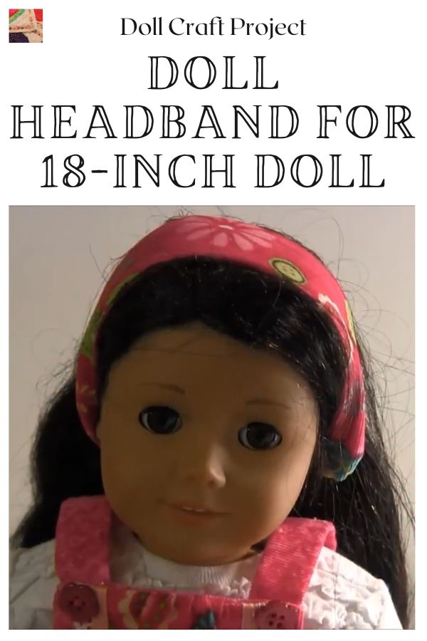 How to make a Doll Headband for 18 inch Doll pin