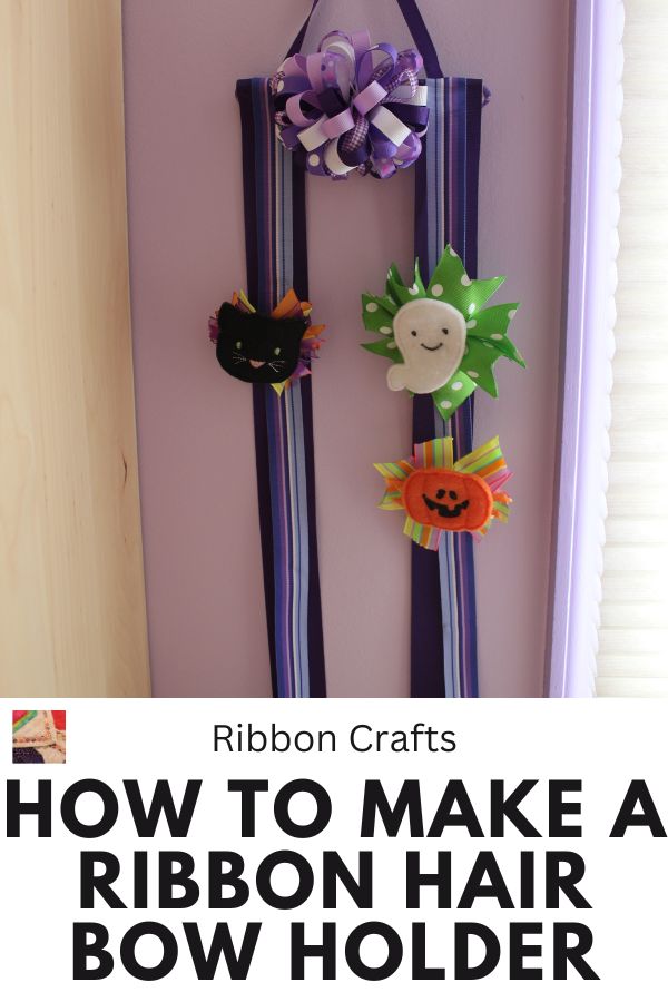 How to make a Ribbon Hair Bow Holder pin