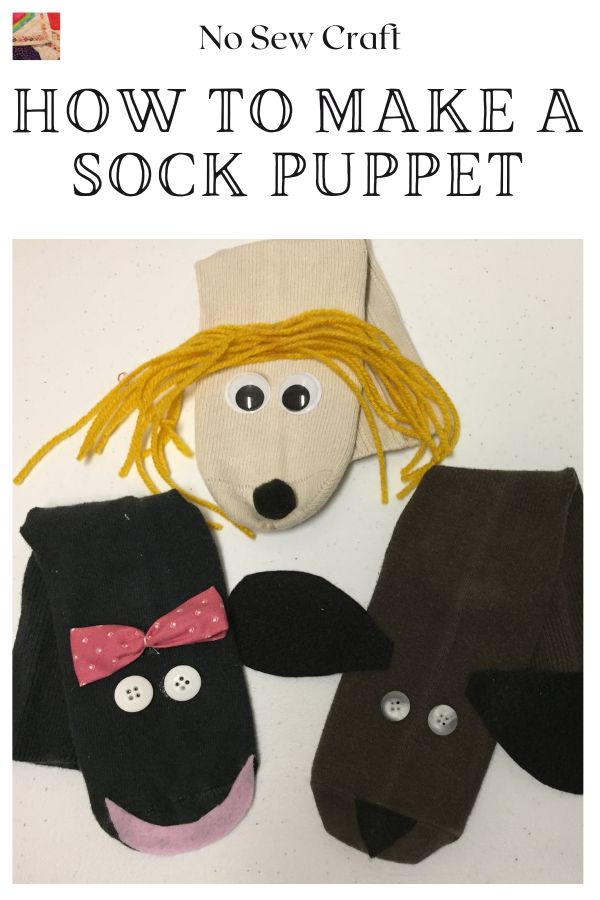 How to make a Sock Puppet pin