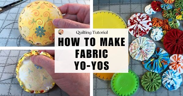 How to make Fabric Yo-yos - fb