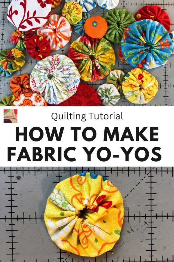 Fabric Yo-yo Tutorial - pin
