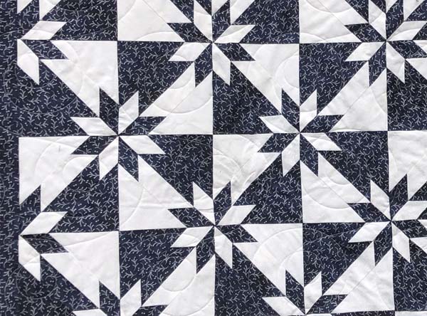 Hunters Star Quilting Close Up