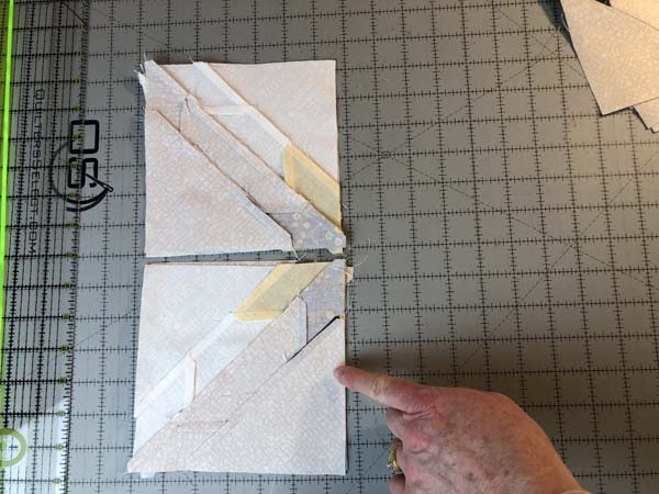 Hunters Star Table Runner 13 Sew Halves together