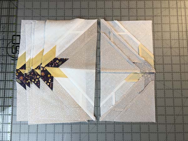 Hunters Star Table Runner 14 Showing Halves and Ironed Back