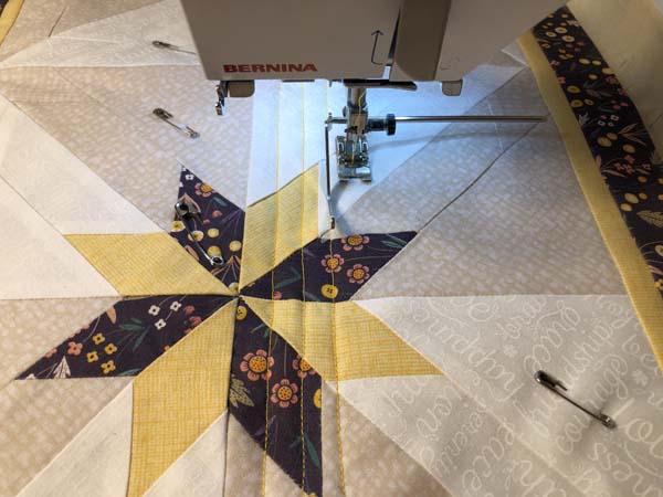 Hunters Star Table Runner 32 Quilt Lines