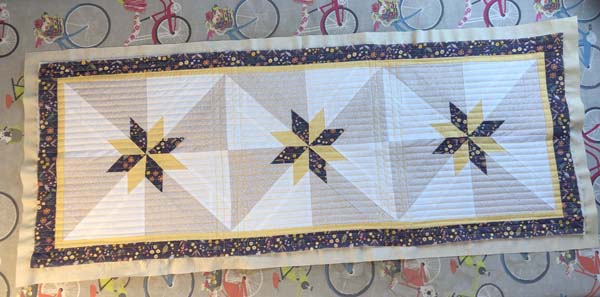 Hunters Star Table Runner 33 Quilted