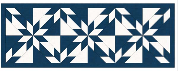 Hunters Star Table Runner Traditional Hunters Star Pattern