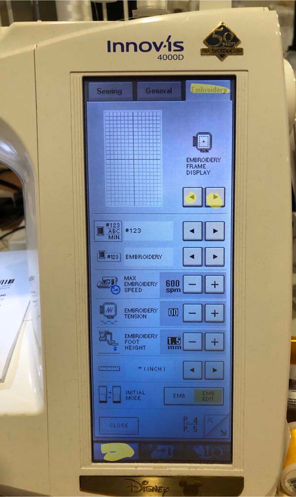 Innvois4000D Settings Highlighted