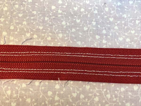 Install a Zipper 30 Close Up Back