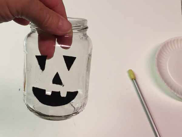 Jack-o-Lantern Slime Pumpkin Jar - Face on Jar