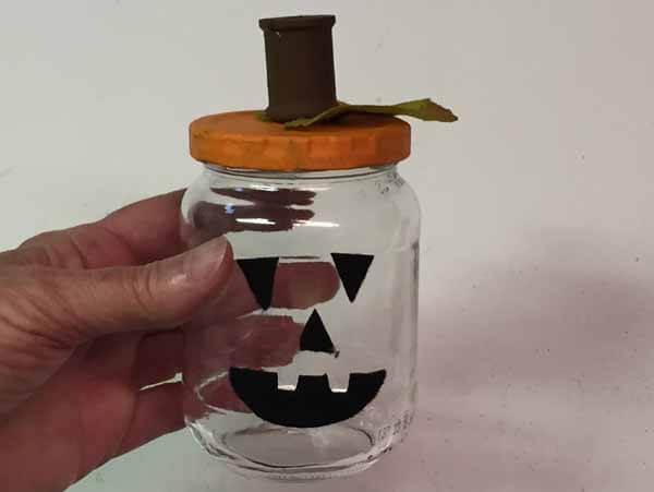 Jack-o-Lantern Slime Pumpkin Jar - Finished 
