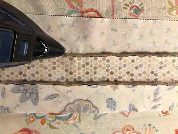 Jelly Roll Mug Rug Iron Strips