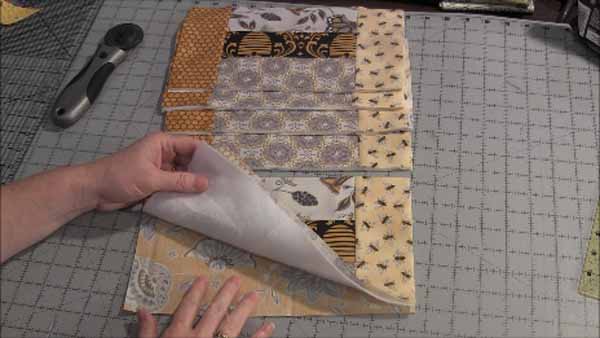 Jelly Roll Mug Rug - Quilting Option - Layer Fabrics