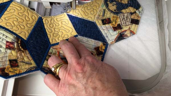 Join Embroidery Sections 27 Hold In Place for Stitching