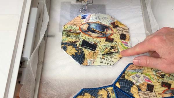 Join Embroidery Sections 48 center stitched ready for joins