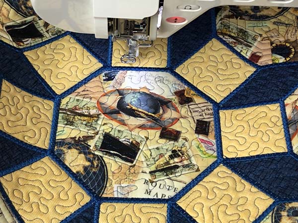 Join Embroidery Sections Center Satin Stitch Completed