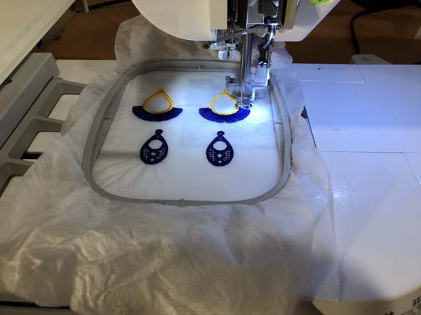 Just Earrings Machine Embroidery Earrings Embroidered 2