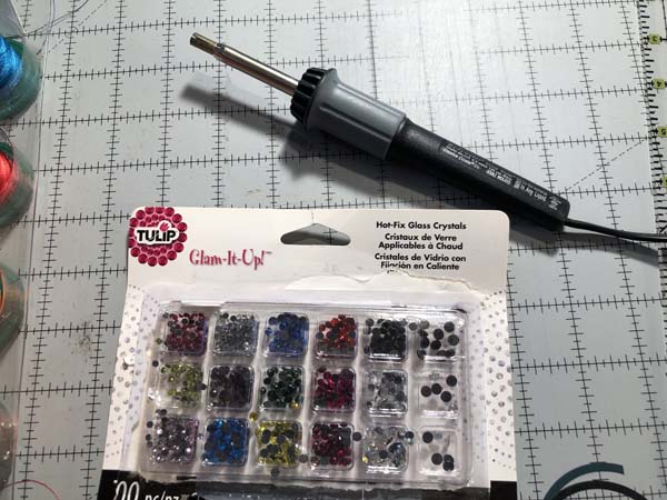 Just Earrings Machine Embroidery Hot Fix Crystals