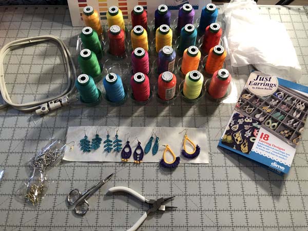 Just Earrings Machine Embroidery Supplies